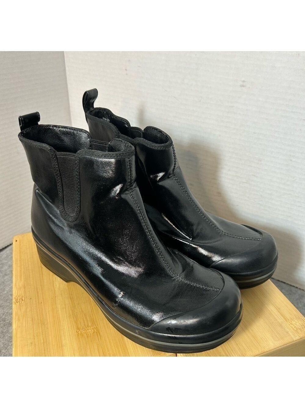 Dansko Vail Rain Boots Canvas Rubber Women’s Black 6.5US 4.5UK 37EU